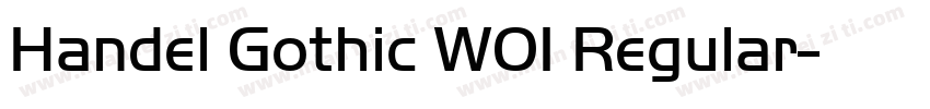 Handel Gothic W01 Regular字体转换